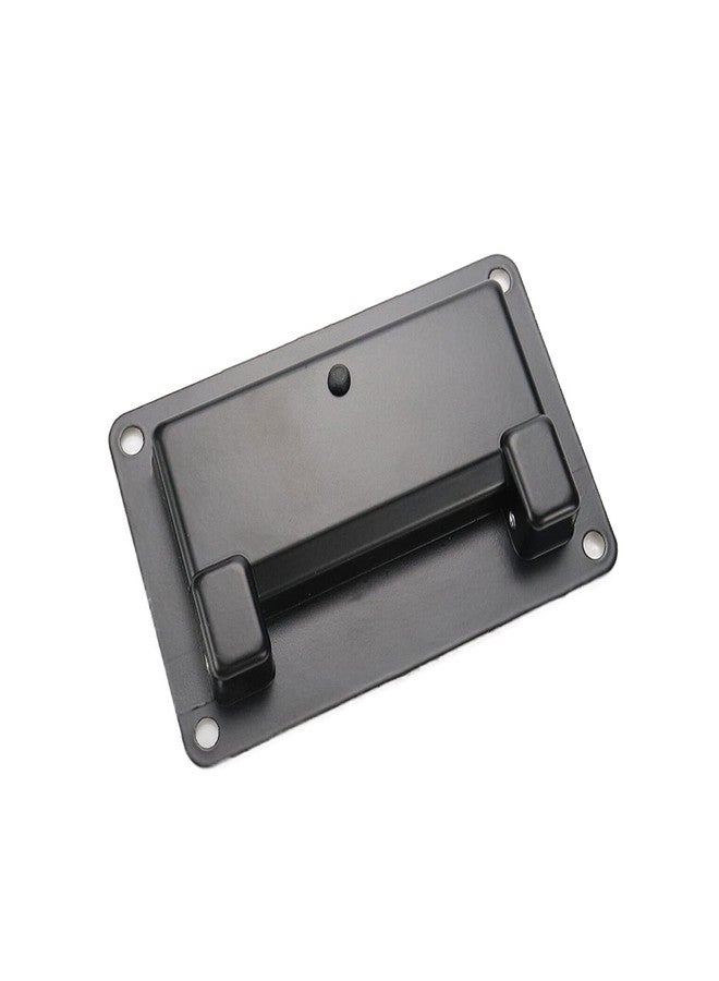 Tsnamay 2Pcs Black Recessed Pull Handle,Zinc Alloy Flush Lift Recessed Door Handle,Heavy Duty Handle for Toolbox Chest Case 4.33"x2.75"/110x70mm - Image 4